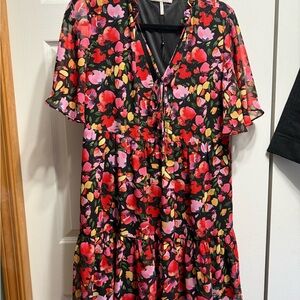 BCBGeneration Multicolor Floral Dress Size 10